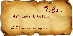 Törzsök Csilla névjegykártya